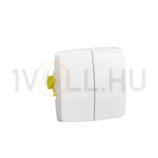Oteo 105 2x1P csillárkapcsoló keret nélkül betét közp. fedéllel fehér beépített csavaros LEGRAND - 086102L