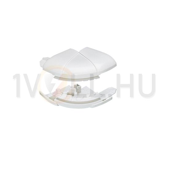 Parapetcsatorna külső sarok 105/150/195x65-höz 60-120° fényesfehér műanyag alap+fedél DLP LEGRAND - 010623