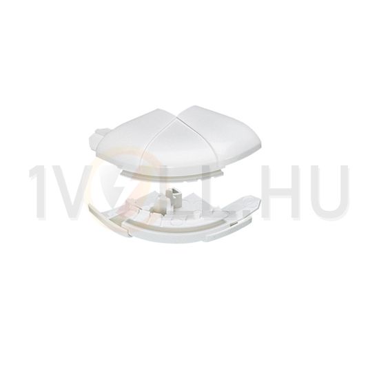 Parapetcsatorna külső sarok 60/80x35-höz 60-120° fényesfehér műanyag alap+fedél DLP LEGRAND - 010621