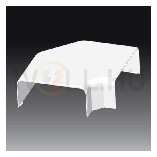 Parapetcsatorna L-idom 140x60-hoz emelkedő/süllyedő 90° fényesfehér PVC műanyag EKE KOPOS - 8563_HB