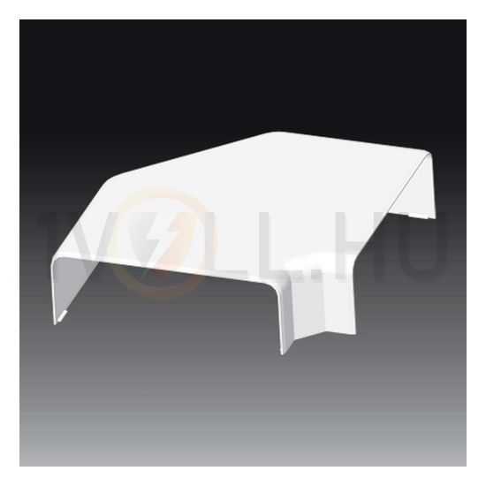 Parapetcsatorna L-idom 180x60-hoz emelkedő/süllyedő 90° fényesfehér PVC műanyag EKE KOPOS - 8573_HB