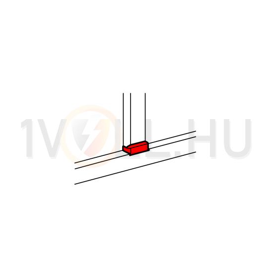 Parapetcsatorna T-idom …x35/50-hez 80mm x 50mm 80mm-sz/leágazó műanyag fényesfehér DLP LEGRAND - 010735