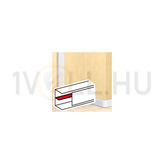 Parapetcsatorna válaszfal 105...220x65-höz 1-es 65mm-mé/csatorna 2000mm műanyag DLP LEGRAND - 010583