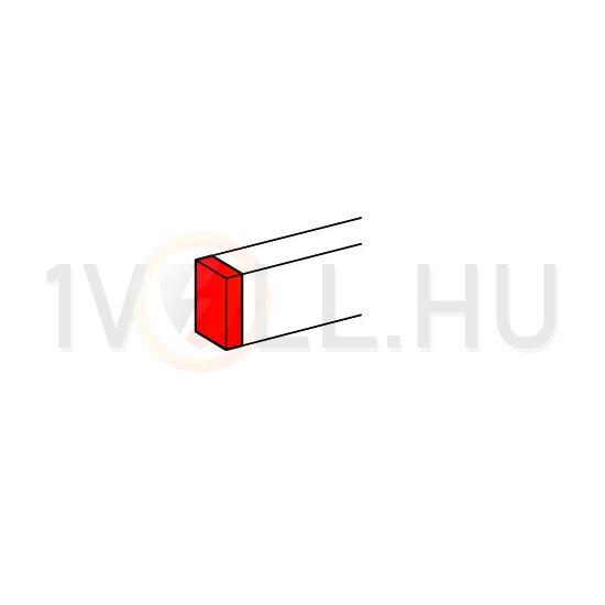 Parapetcsatorna végzáró 80x50/35-csatornához szimmetrikus 80mm x 50mm kezeletlen DLP LEGRAND - 010722