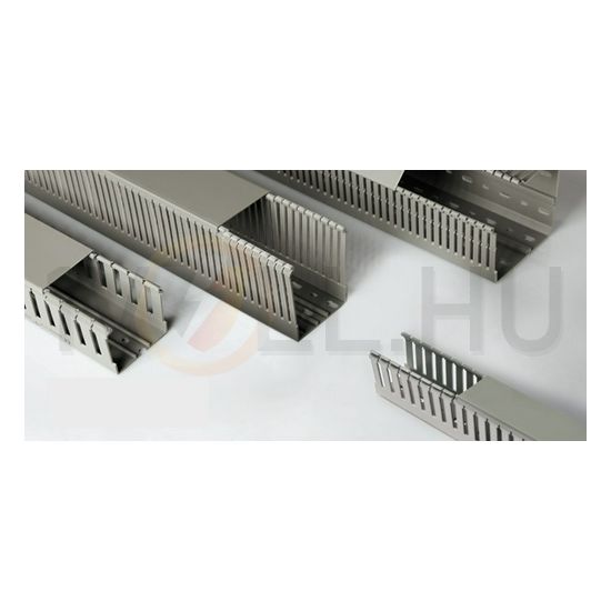 Perforált huzalozócsatorna 60mm x 100mm x 2000mm gránitszürke alap-perforált E174 CANALPLAST - 020586