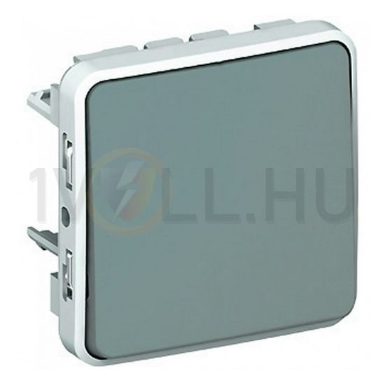 Plexo 106 váltókapcsoló betét közp. fedéllel szürke IP55 1- billentyű/gomb LEGRAND - 069523