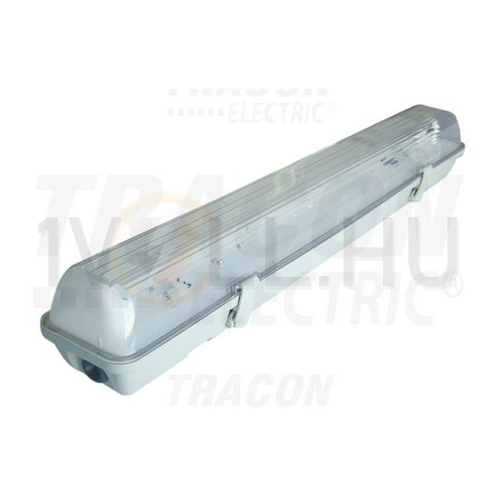 Porpáramentes lámpatest falonkívüli 1x 18W 230V G13 IP65 elektronikus-előtét TRACON - TLFV-118E