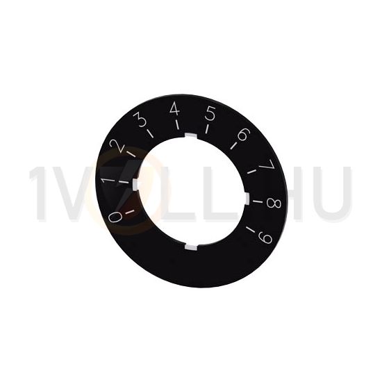 Potenciométer skála d22 0…9 fekete kerek 40mm/ SIRIUS ACT SIEMENS - 3SU1900-0BG16-0RT0
