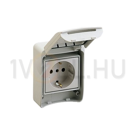 PratiKa 162 dugalj gyerekzárral szürke IP65 süllyesztett rugós PratiKa Schneider - 81141