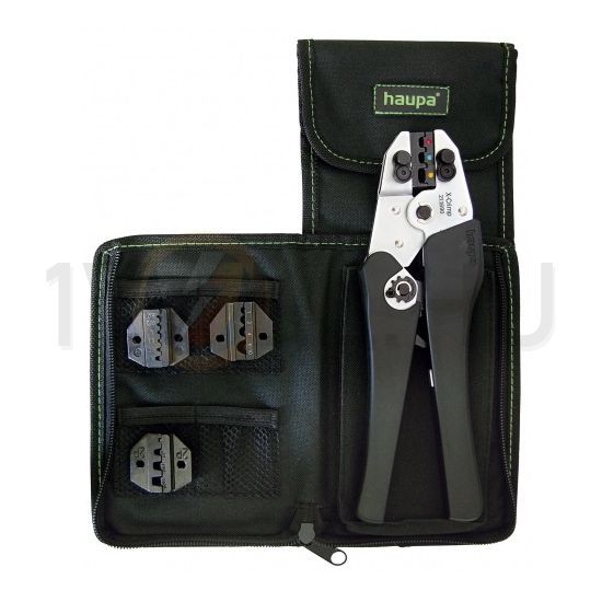 Présfogó készlet szigetelt saruhoz cserélhető présbetétekkel egyéb felhasználás-hoz Haupa - 211692