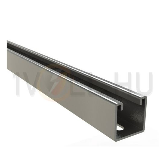 Profilsín perforált 3m C-profil 41mm x 41mm szalaghorganyzott acél P41 41X41X1.5 D11x25 GS BASOR - 206365