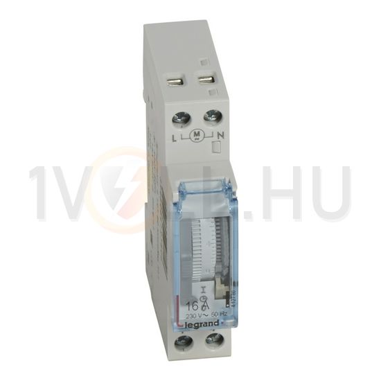 Programozható időkapcsoló analóg napi 1 záró 16A 1M LEGRAND - 412780