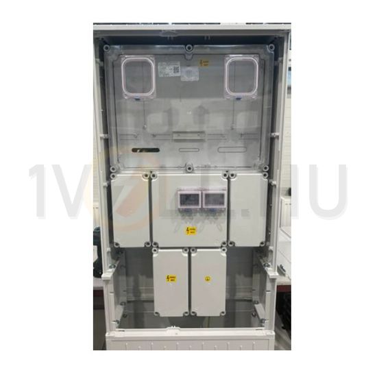 1/3F mérőszekrény 1xM63.80A+1xV32 földkábeles álló 1-szintes 1 2M PVT-K-L Á-V Fm-U Csatári Plast - CSP24.ES146