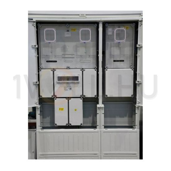 1/3F mérőszekrény 1xM63.80A+1xV32+1xH63.80A földkábeles álló 2 PVT-K-L Á-V-H Fm-U Csatári Plast - CSP24.ES149