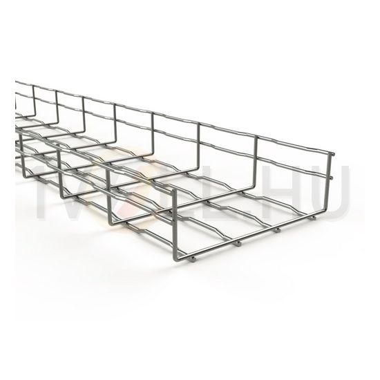 Rácsos kábeltálca 3m rozsdamentes nemesacél U-alak 65mm x 60mm x BFR 60X65 i304 BASOR - 200307