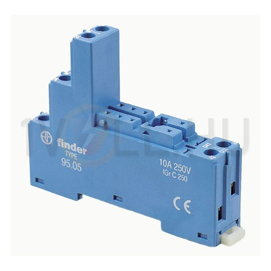 Reléfoglalat 40.51/52/61-hez csavaros DIN (kalap)sín 35mm 95.05 FINDER - 9505