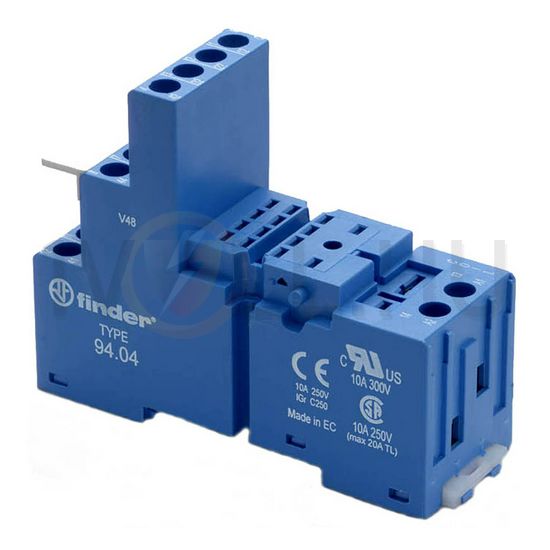 Reléfoglalat 55.32/34-hez csavaros DIN (kalap)sín 35mm 94.04 FINDER - 9404