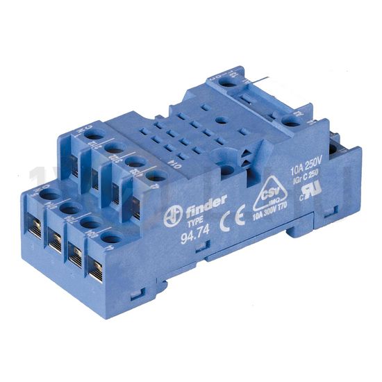 Reléfoglalat 55.32/34-hez csavaros DIN (kalap)sín 35mm 94.74 FINDER - 9474