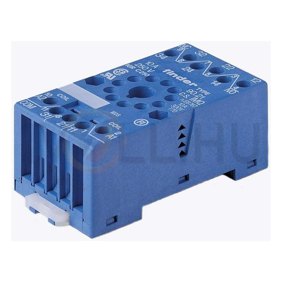 Reléfoglalat 60.13-hoz csavaros DIN (kalap)sín 35mm 90.21 FINDER - 9021