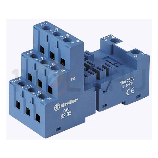 Reléfoglalat 60.32/33-hoz csavaros DIN (kalap)sín 35mm 92.03 FINDER - 9203