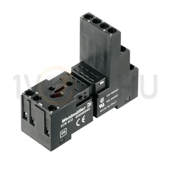 Reléfoglalat csavaros DIN (kalap)sín 35mm 14-tűs SCM 4CO Weidmüller - 8690900000