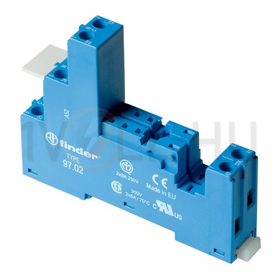 Reléfoglalat csavaros DIN (kalap)sín 35mm 97.02 FINDER - 9702