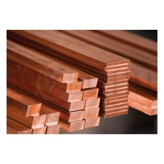 Réz (Cu) gyűjtősín (7,12kg/m) lapos 80mmx 10mmx 4000mm ABM - BMA0013/08010