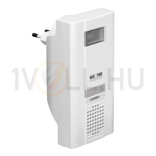 RF dallamcsengő 16dallam vaku dugaljba 500m-hatótáv 80dB fehér műanyag MISTRAL 400M E GROTHE - 43311