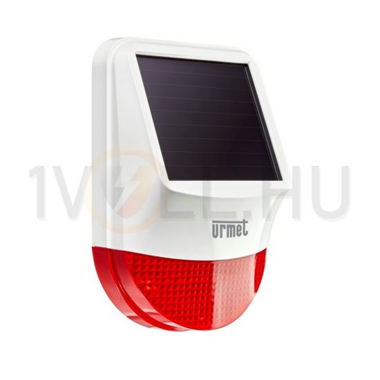 RF hang/fényjelző 1053 központhoz falonkívüli optikai/hang 1A 12V fehér URMET - 1053/405