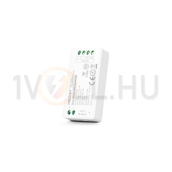 RF LED vezérlő 2,4GHz 2-csatorna 2in1 dimmer/CCT 144-288W 12-24V 12000mA IP20 Mi-Light - FUT035S+