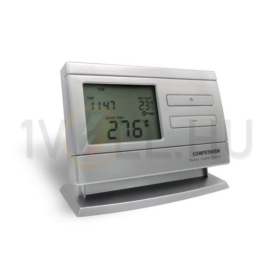 RF szobatermosztát programozható LCD (2xAA1,5V-elemes) vevő nélkül digitális 5-40°C QUANTRAX - Q8RFTX