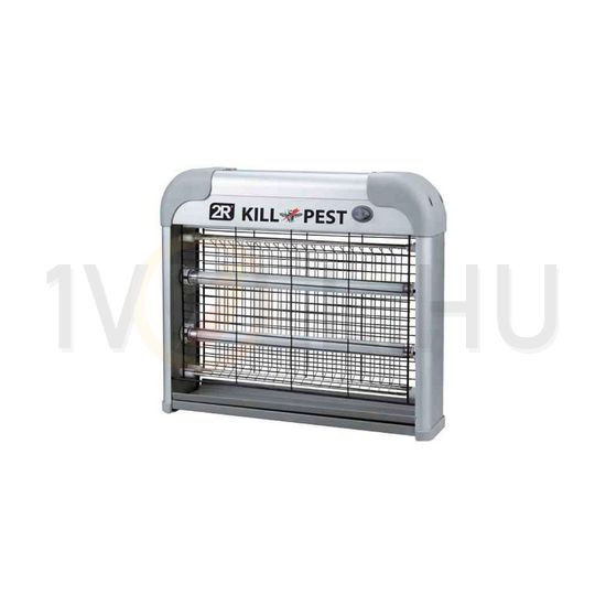Rovarcsapda elektromos 2x6W 257x257x70mm IP20 áramvezető elektróda-elvű KILL PEST 2R LED - 37731