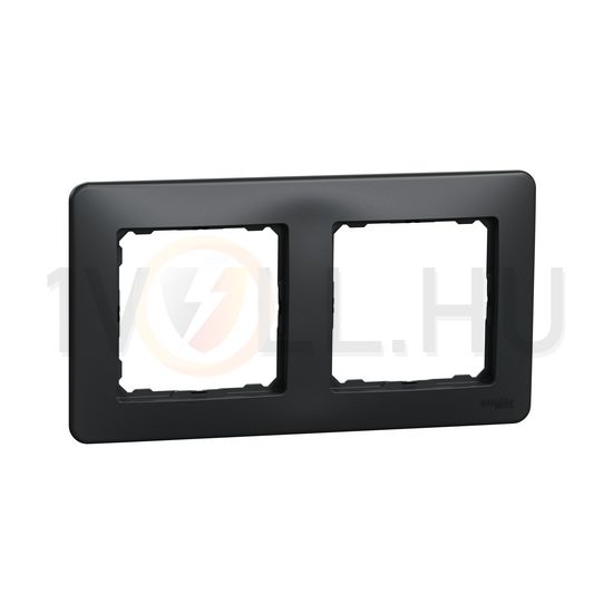 SednaDesign keret 2-es vízszintes és függőleges műanyag antracit Schneider - SDD314802