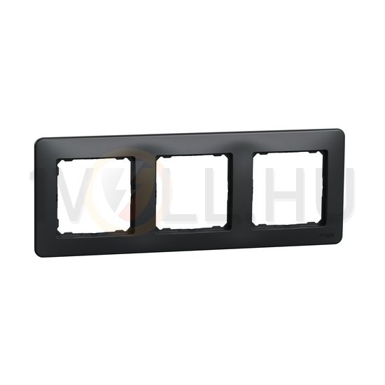 SednaDesign keret 3-es vízszintes és függőleges műanyag antracit Schneider - SDD314803