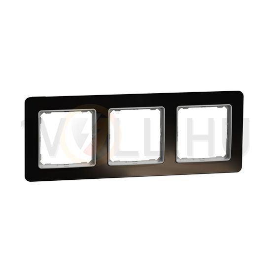 SednaElements keret kristályfekete 3-es vízszintes és függőleges műanyag Schneider - SDD361803