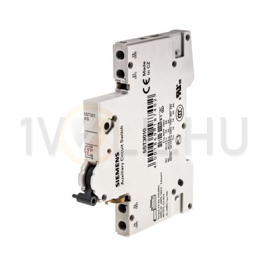 Segédérintkező 5SL/5SY/5SP/5TL/5SU/5SV-hez 1-z 1-ny AC/DC 0.5modul 5ST SIEMENS - 5ST3010