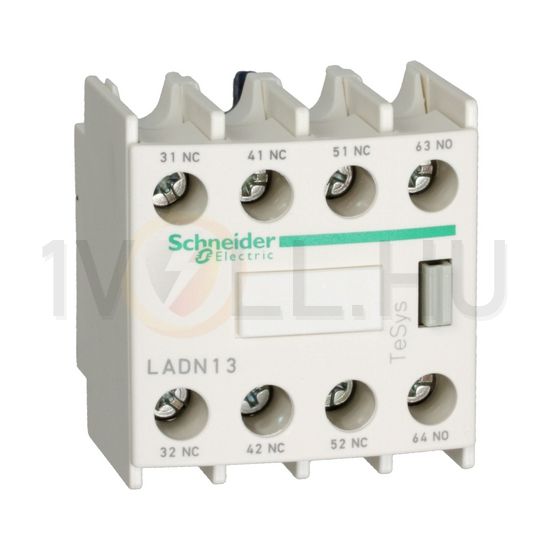 Segédérintkező blokk D-hez előlapra rádugható 1-z 3-ny 10A/AC15/230V TeSys LAD-N Schneider - LADN13