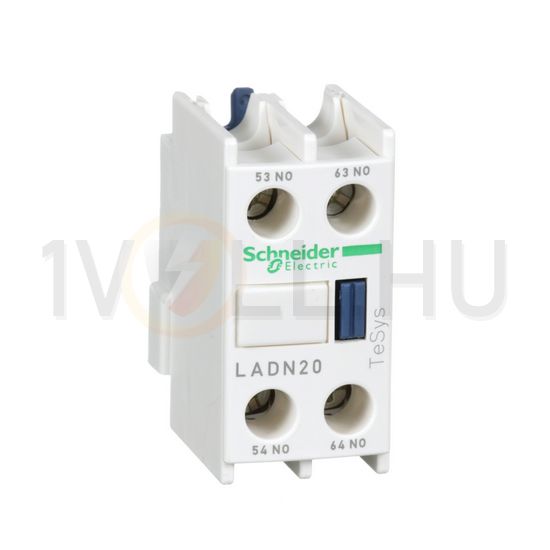 Segédérintkező blokk D-hez előlapra rádugható 2-z 10A/AC15/230V csavaros TeSys LAD-N Schneider - LADN20