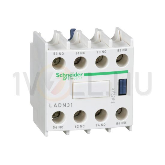 Segédérintkező blokk D-hez előlapra rádugható 3-z 1-ny 10A/AC15/230V TeSys LAD-N Schneider - LADN31