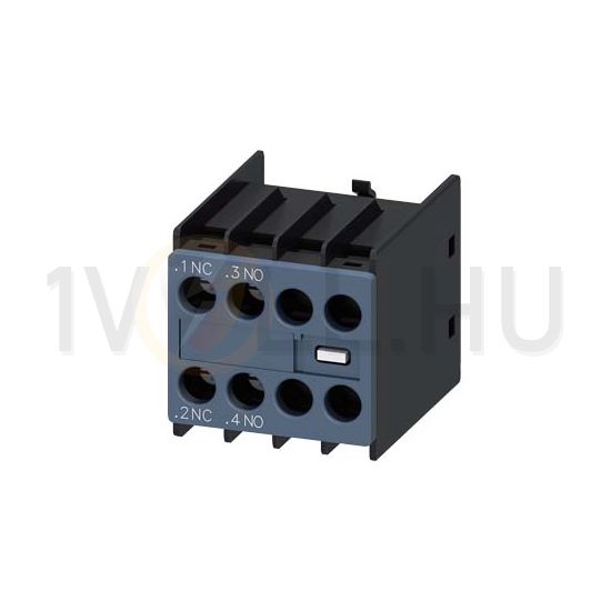 Segédérintkező blokk homlokoldali 3RH(T)2--höz 1z 1ny 6A/AC15/230V csavaros SIRIUS SIEMENS - 3RH2911-1HA11