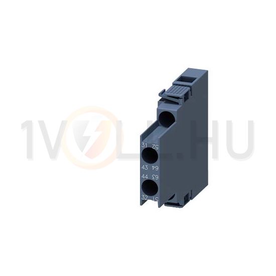 Segédérintkező blokk homlokoldali 3RH(T)2--höz 1z 1ny 6A/AC15/230V csavaros SIRIUS SIEMENS - 3RH2921-1DA11