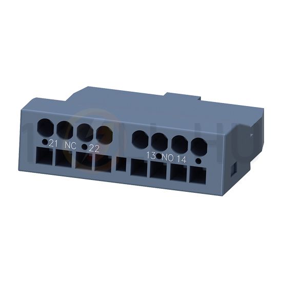 Segédérintkező blokk homlokoldali 3RV2-höz 1z 1ny 0.5A/AC15/230V rugószorításos SIRIUS SIEMENS - 3RV2901-2E