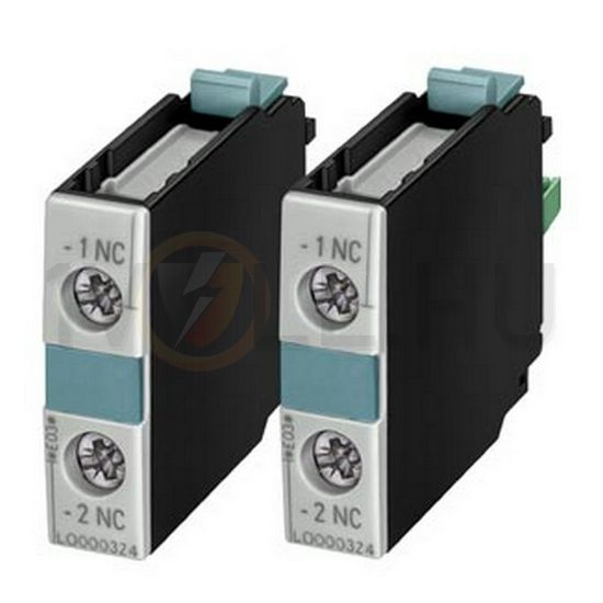 Segédérintkező blokk S00-12-höz 2v 1z 6A/AC15/230V előlapra csavaros SIRIUS SIEMENS - 3RH1921-1CA10