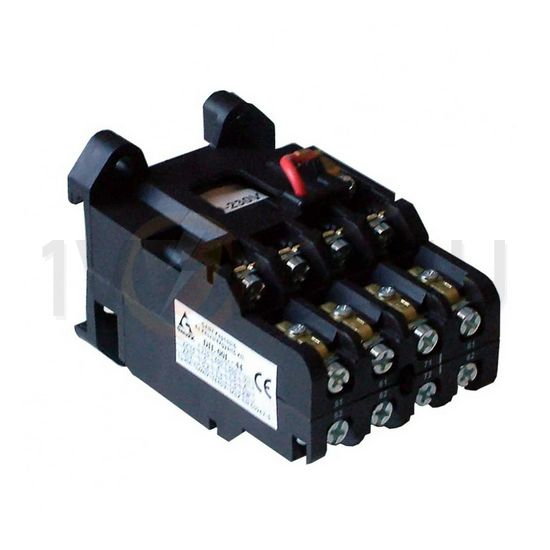 Segédkontaktor (s.kapcsoló) 4z 4ny 42V50Hz kalapsín/csavaros DIL00L-44 42VAC Ganz KK - 210-3807-210-DL