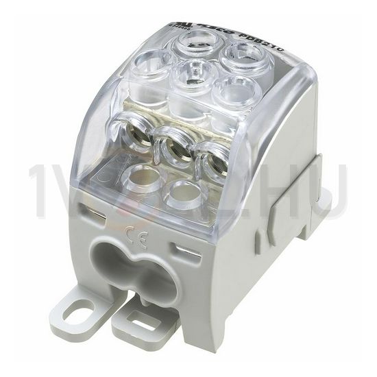 Sorkapocs elosztóblokk 125A sínrepattintható 1x35+2x25+(3+1)x16mm2 PDB210 (PVB125) LEIPOLD - 082050-0-3