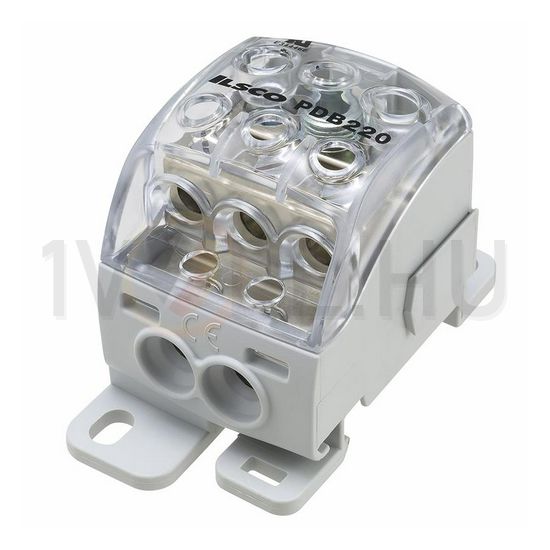 Sorkapocs elosztóblokk 192A sínrepattintható 1x70+2x25+3x16mm2 1-pólus PDB220 (PVB160) LEIPOLD - 082060-0-3