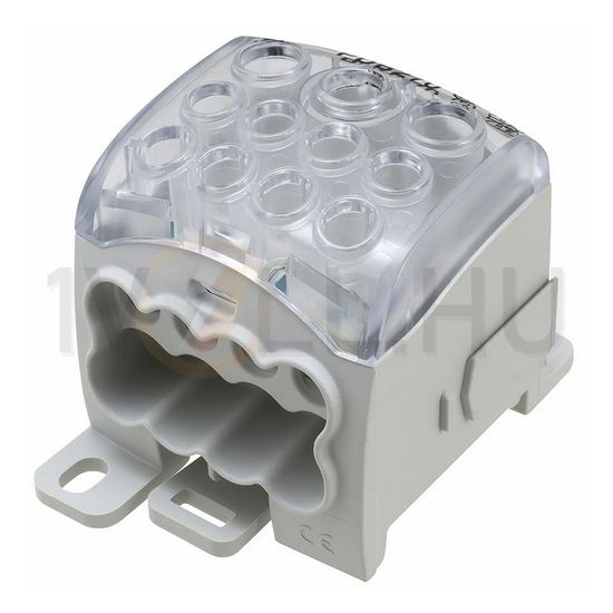 Sorkapocs elosztóblokk 232A sínrepattintható 1x95+2x35+8x25mm2 1-pólus PDB270 (PVB230) LEIPOLD - 082070-0-3