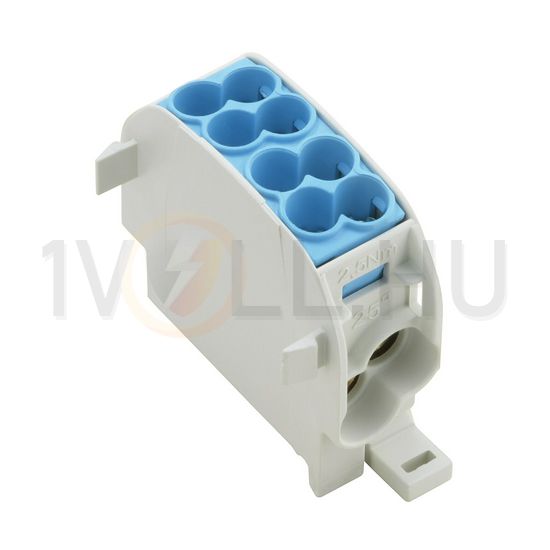 Sorkapocs elosztóblokk 2x25/2x16mm2 1-szint 152A kék csavaros WPD 101 2X25/2X16 BL Weidmüller - 1560670000