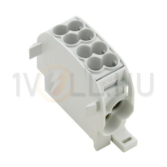 Sorkapocs elosztóblokk 2x25/2x16mm2 1-szint 152A szürke csavaros WPD 101 2X25/2X16 GY Weidmüller - 1560730000
