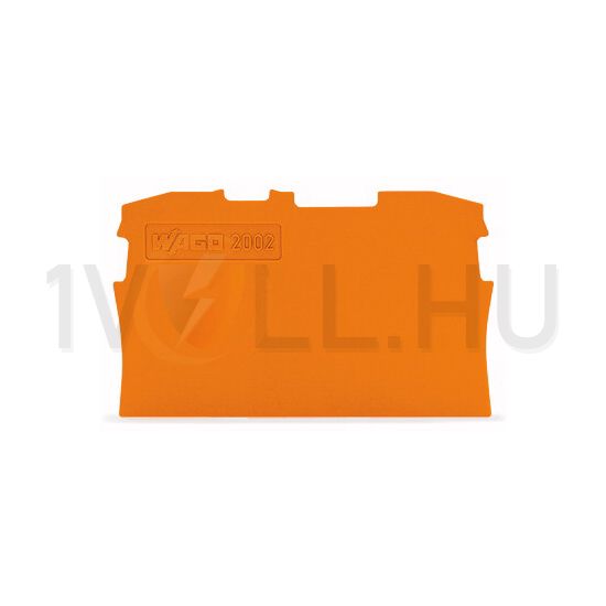 Sorkapocs vég-/elválasztólap narancs 0.8mm-va WAGO - 2002-1292